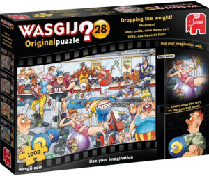 Пъзел-загадка Jumbo от 1000 части - Във фитнес залата
