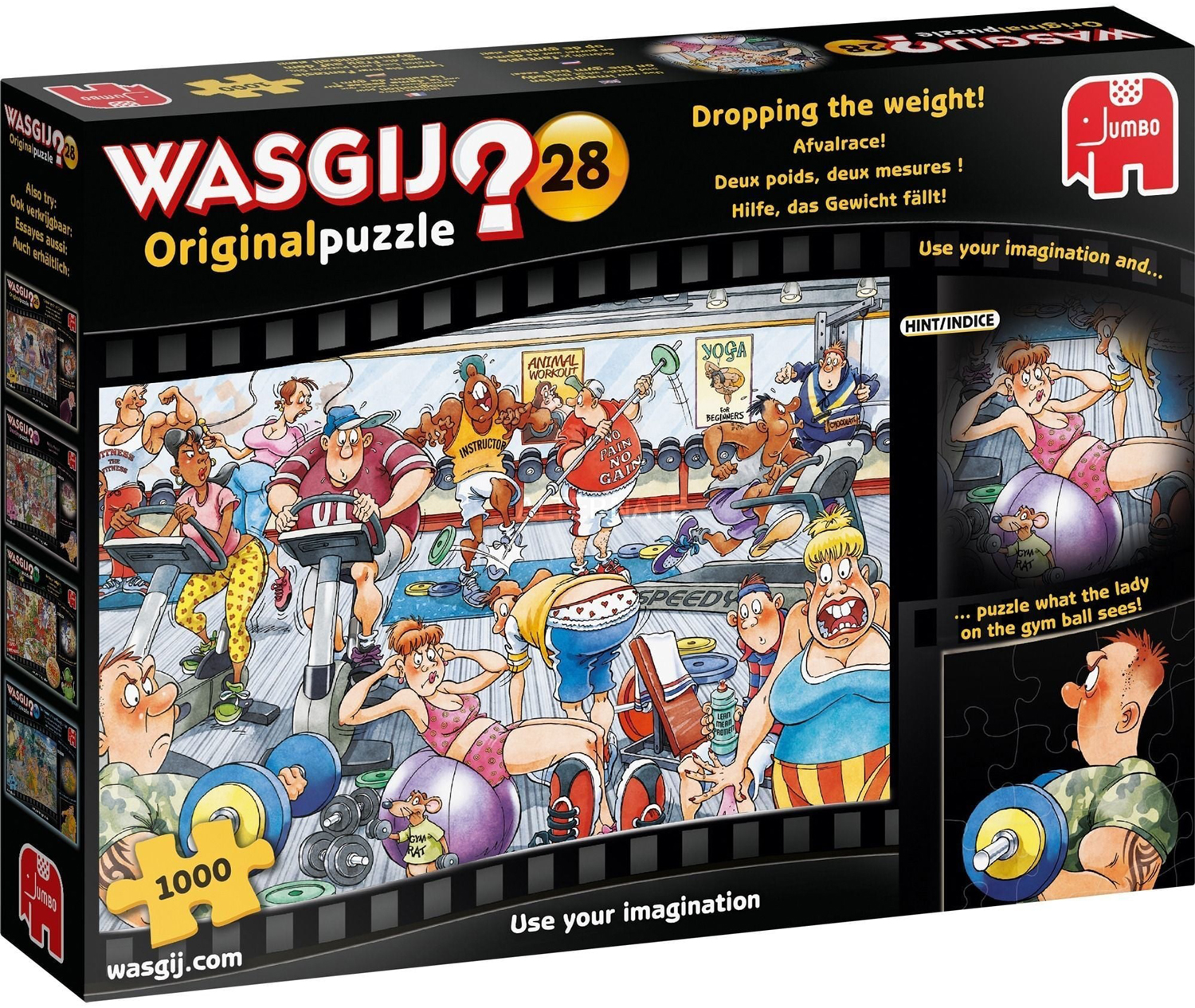Пъзел-загадка Jumbo от 1000 части - Във фитнес залата