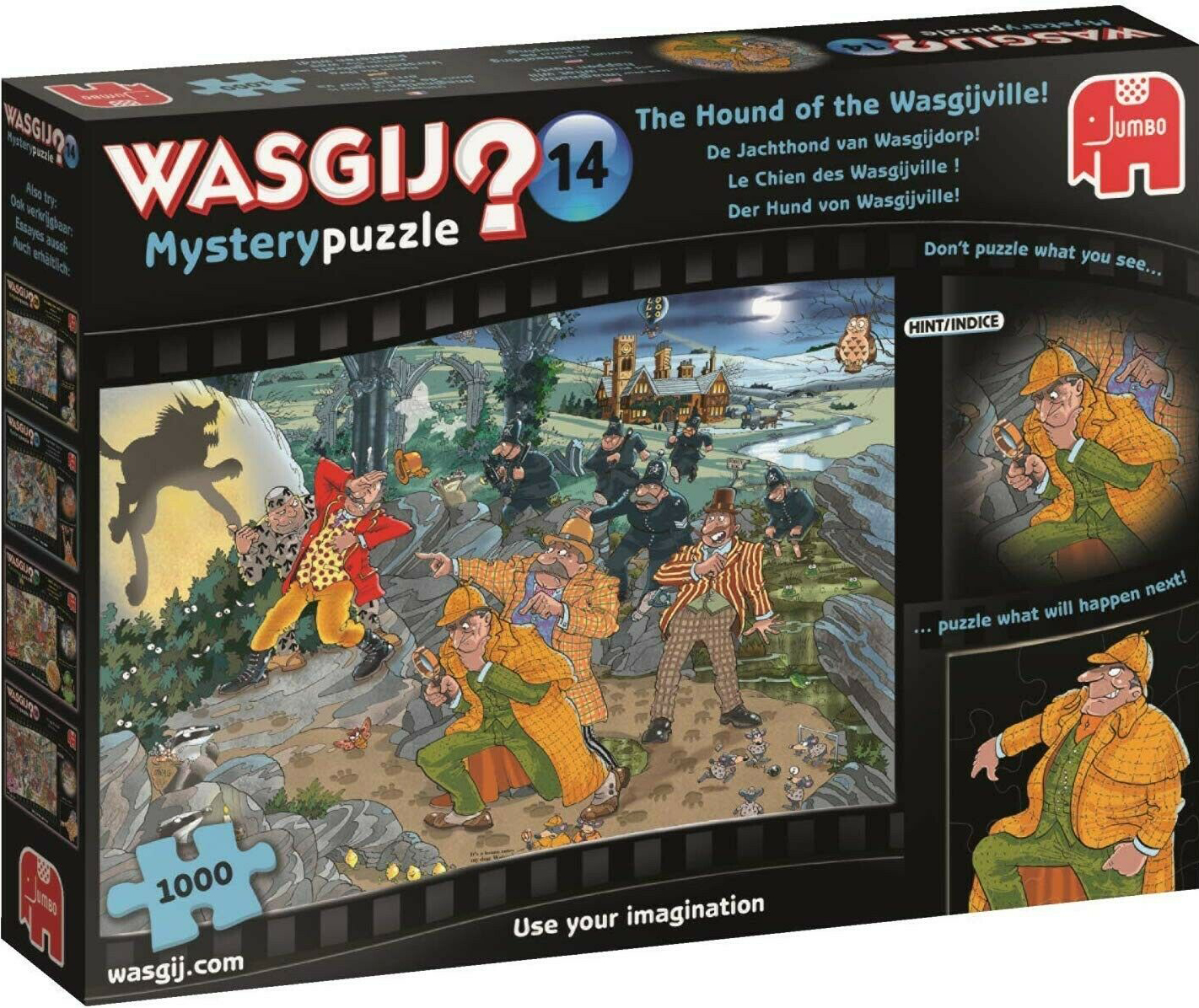 Пъзел-загадка Jumbo от 1000 части - Хрътката на Васиджвил