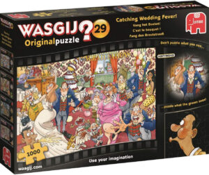 Пъзел-загадка Jumbo от 1000 части - Сватбена треска