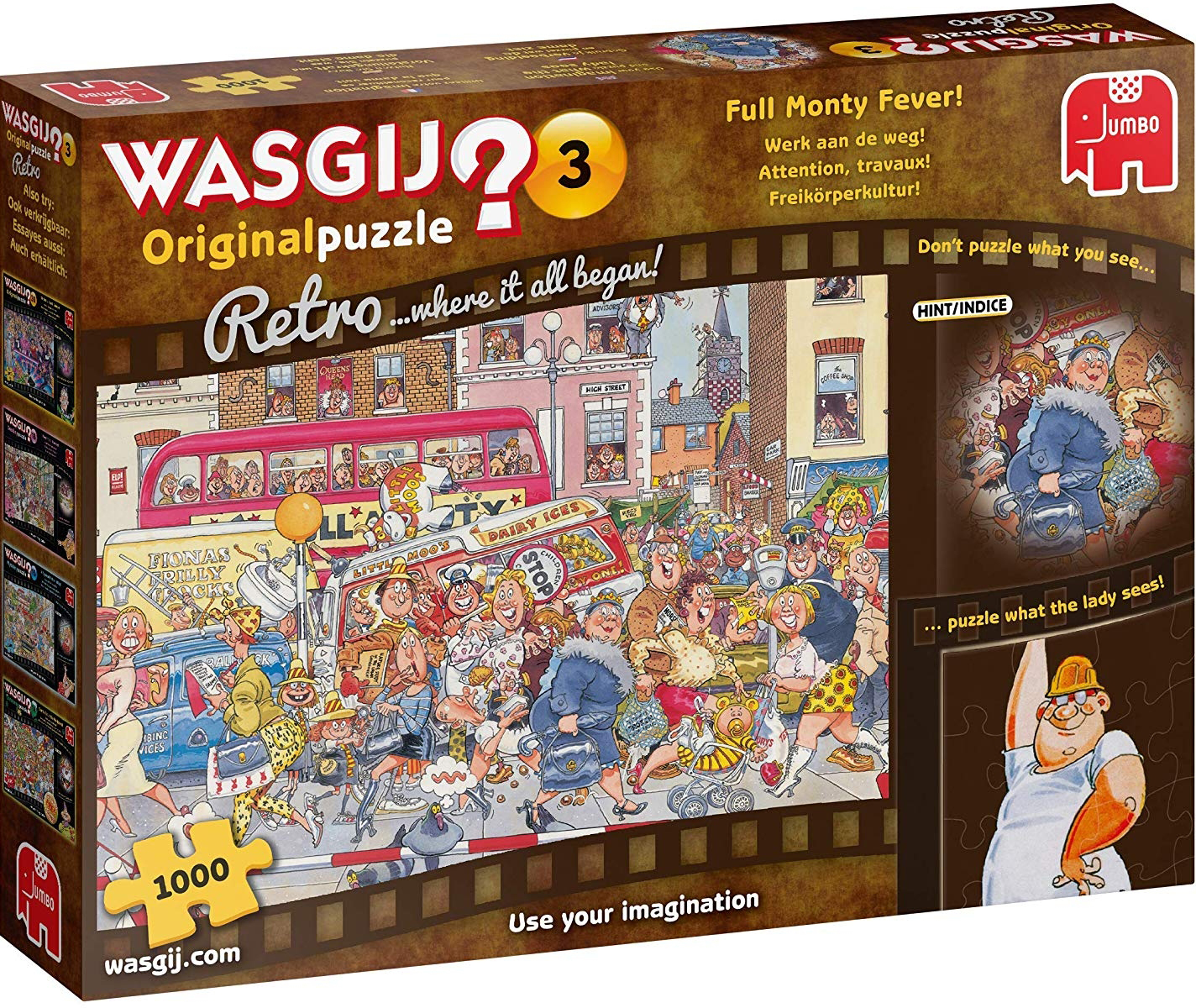 Пъзел-загадка Jumbo от 1000 части - Full Monty Fever!