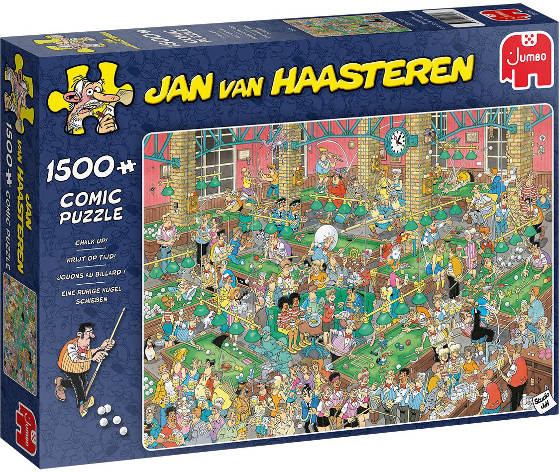 Пъзел Jumbo от 1500 части - Chalk Up, Ян ван Хаастерен