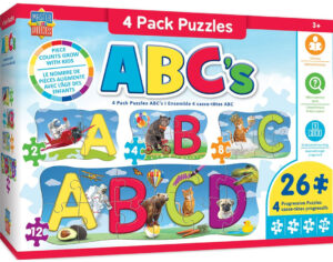 Пъзел Master Pieces 4 в 1 - Букви