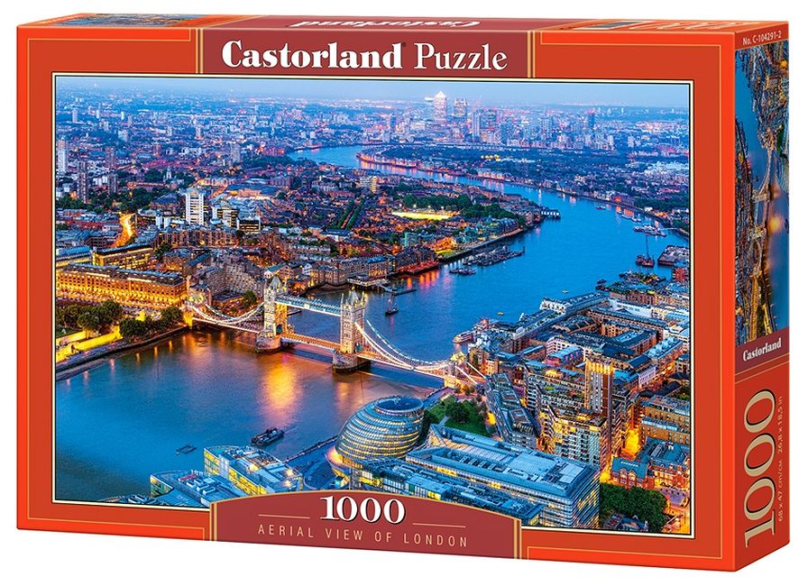 Пъзел Castorland от 1000 части - Лондон от птичи поглед