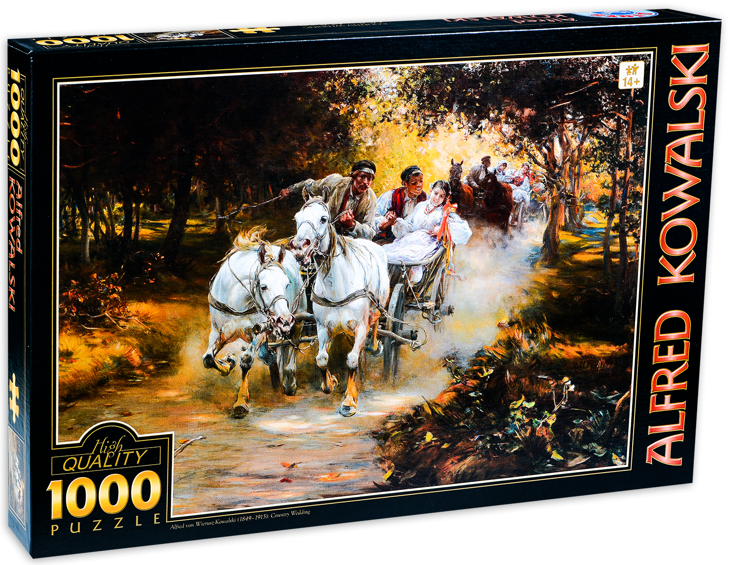 Пъзел D-Toys от 1000 части - Галоп, Алфред Ковалски