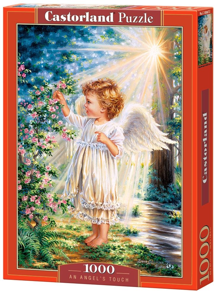 Пъзел Castorland от 1000 части - Ангелско докосване, Дона Гелсингър