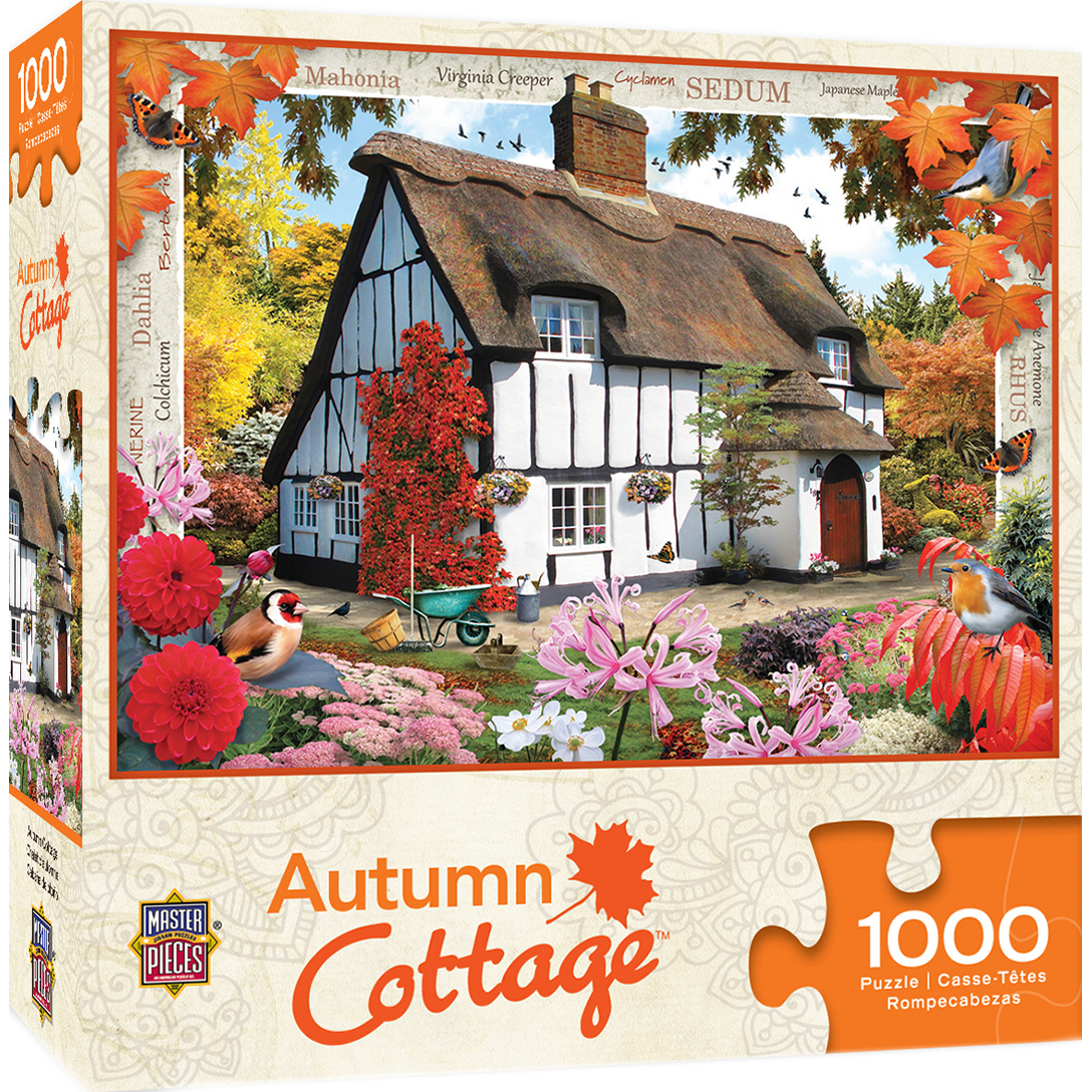 Пъзел Master Pieces от 1000 части - Есенна къщурка, Хауърд Робинсън