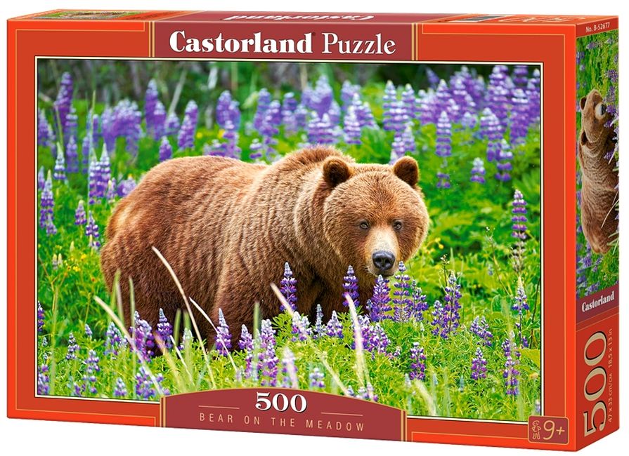 Пъзел Castorland от 500 части - Мечка на поляната