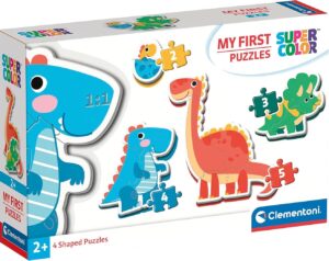 Бебешки пъзел Clementoni 4 в 1 - Динозаври