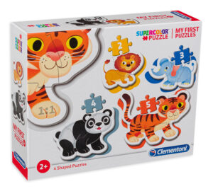 Бебешки пъзел Clementoni 4 в 1 - Диви Животни