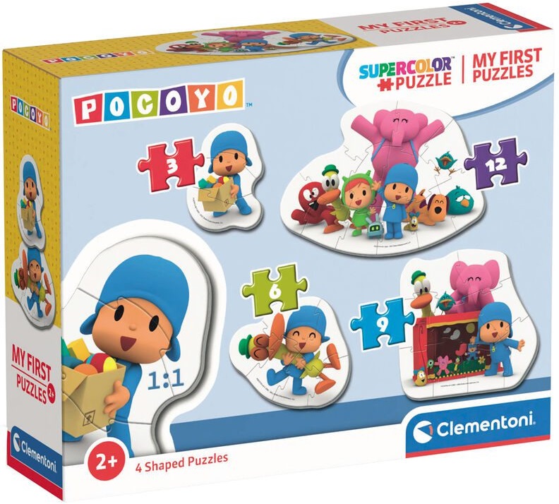 Бебешки пъзел Clementoni 4 в 1 - Моите първи Pocoyo пъзели