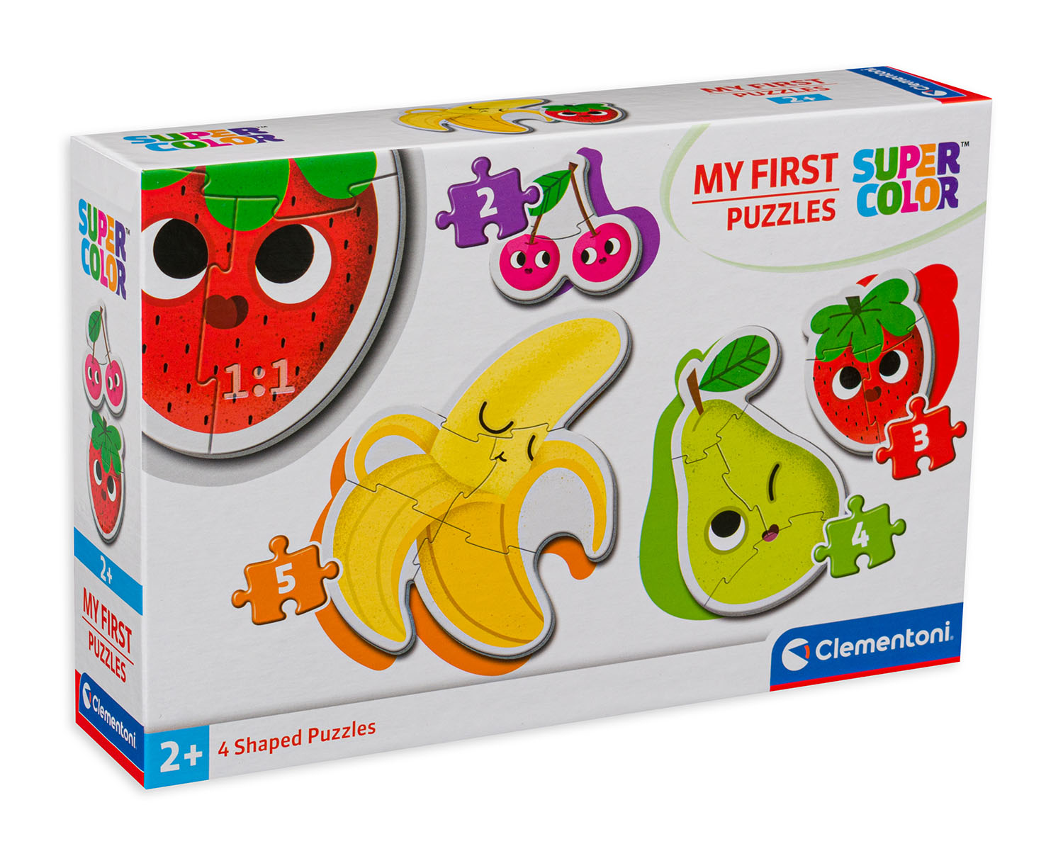 Бебешки пъзел Clementoni 4 в 1 - Плодове и зеленчуци