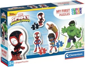 Бебешки пъзел Clementoni 4 в 1 - Спайди и невероятните му приятели