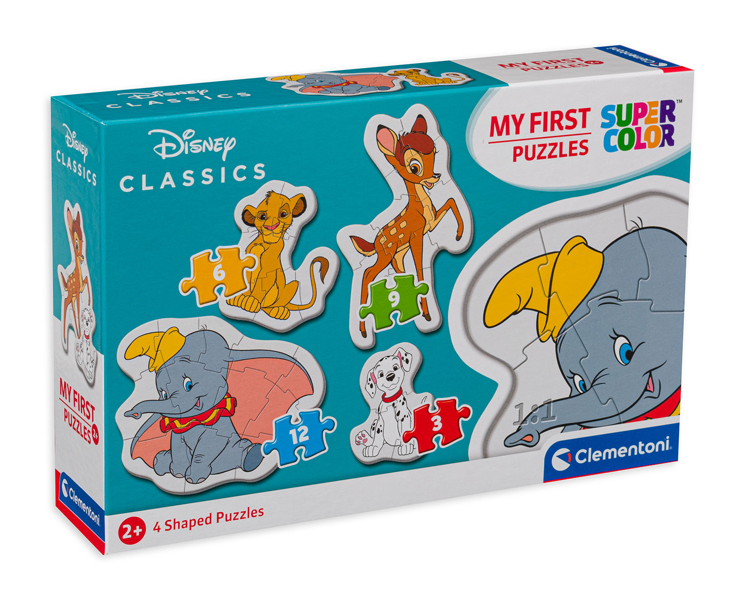 Бебешки пъзел Clementoni 4 в 1 - Животинчета приятели