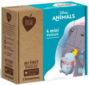 Бебешки пъзел Clementoni 4 в 1 - Животни