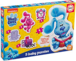 Бебешки пъзел Educa 5 в 1 - Загадките на Блу