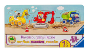 Бебешки пъзел Ravensburger от 3 части - Превозни средства