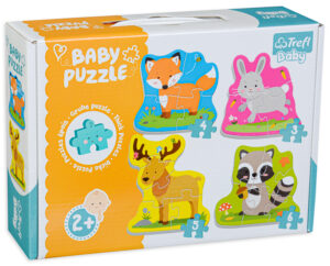 Бебешки пъзел Trefl 4 в 1 - Горски животни
