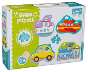 Бебешки пъзел Trefl 4 в 1 - Превозни средства