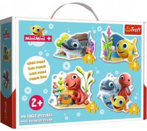 Бебешки пъзел Trefl 4 в 1 - Рибки