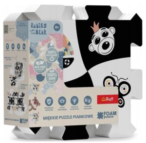 Бебешки пъзел за под Trefl от 8 части - Бебета и мече