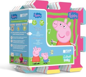 Бебешки пъзел за под Trefl от 8 части - Прасенцето Пепа