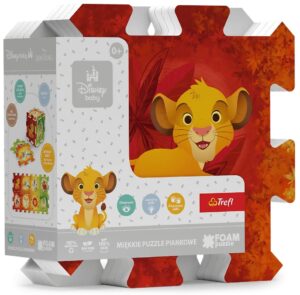 Бебешки пъзел за под Trefl от 8 части - Цар Лъв и приятели