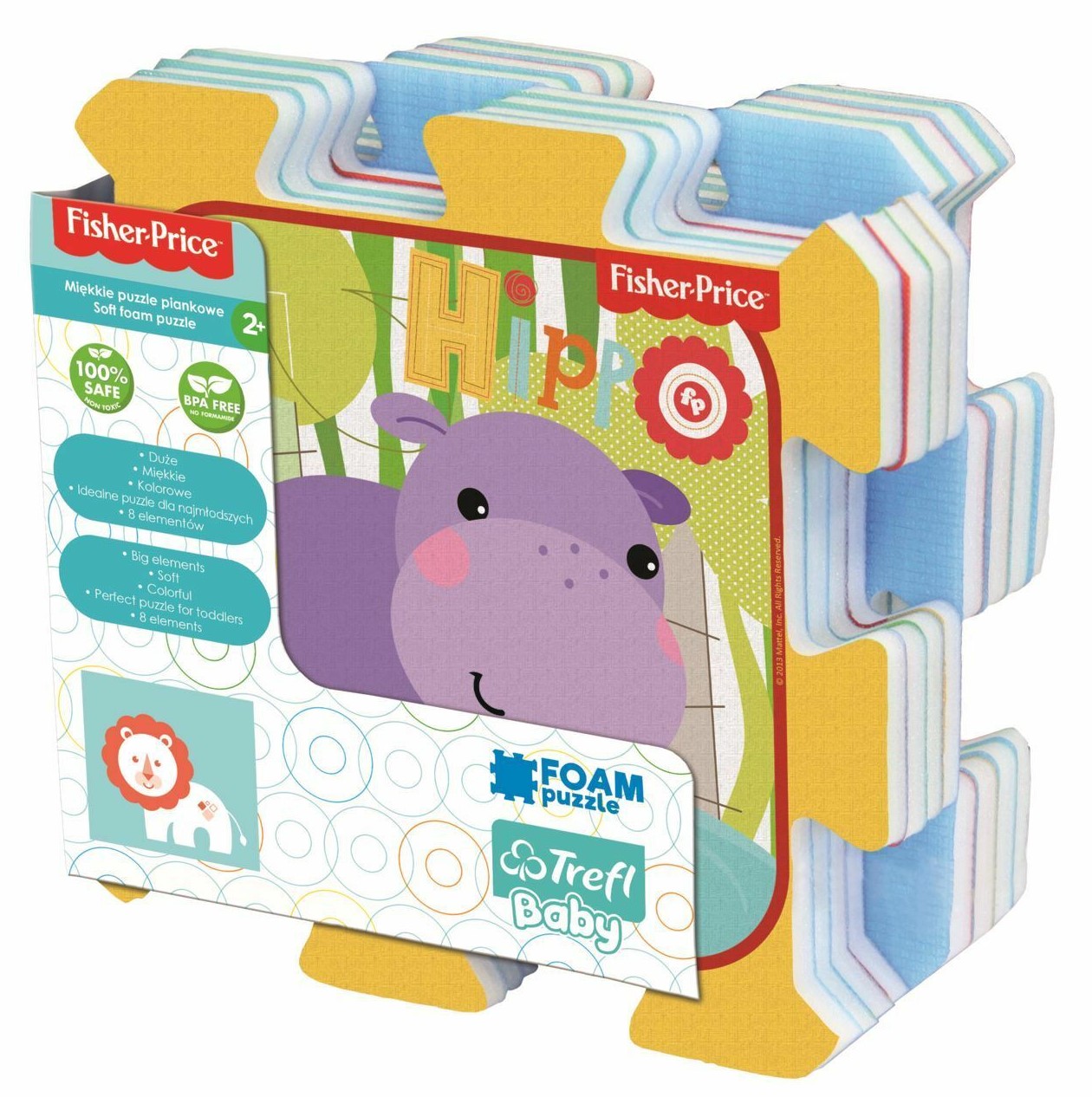 Бебешки пъзел за под Trefl от 8 части - Животни