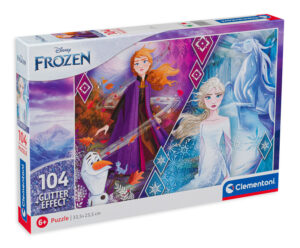 Блестящ пъзел Clementoni от 104 части - Замръзналото кралство 2, Елза и Анна