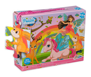 Блестящ пъзел Grafix от 30 части - Еднорог