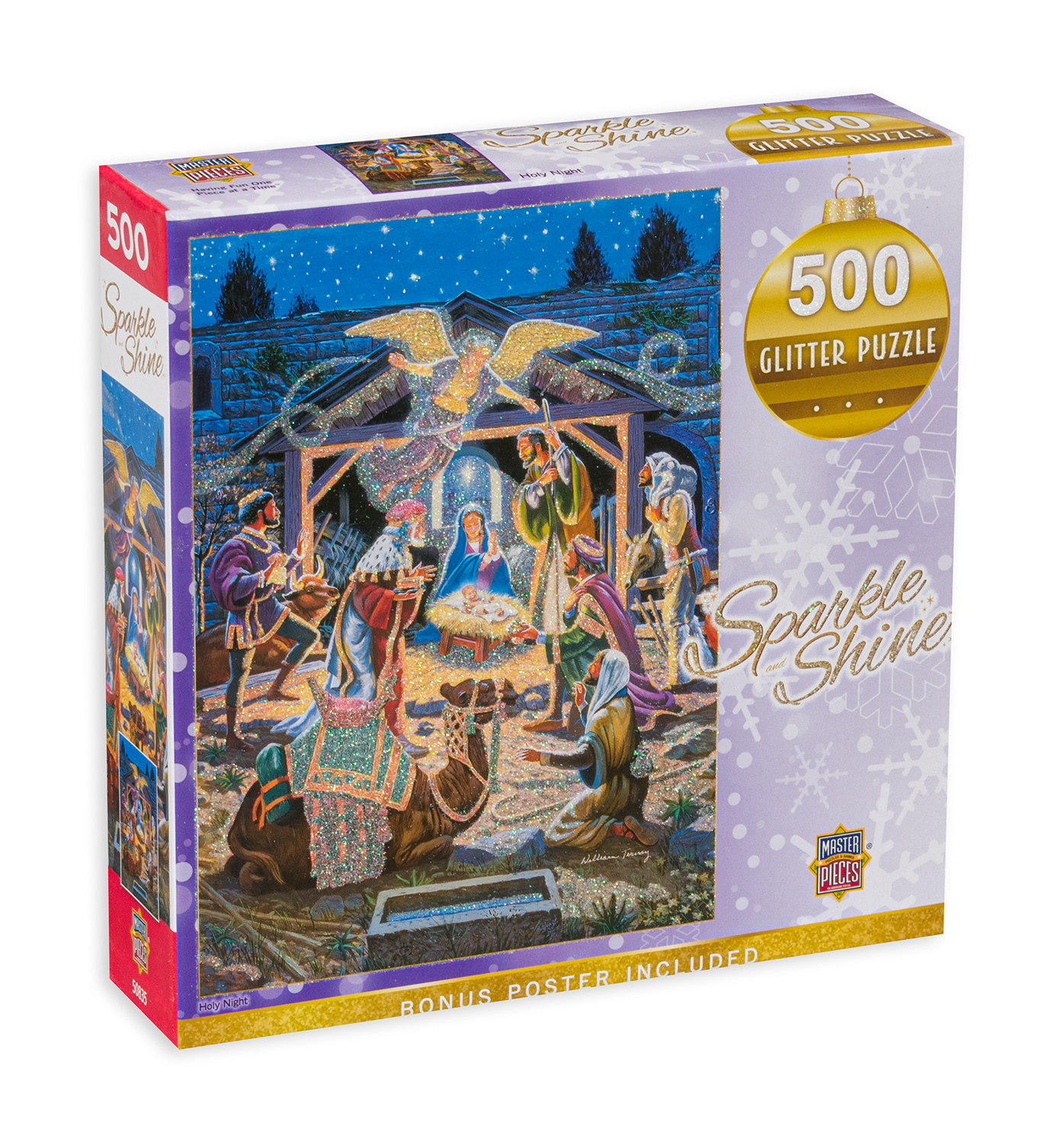 Блестящ пъзел Master Pieces от 500 части - Свята нощ