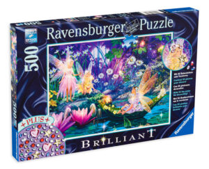 Блестящ пъзел Ravensburger от 500 части - Вълшебната гора, Стив Рийд