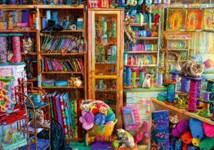 Пъзел Bluebird от 1000 части - Котешки рай, Ейми Стюарт