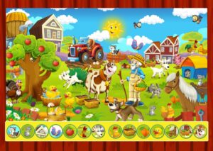 Пъзел Bluebird от 100 части - Търси и намери, Фабрика за играчки