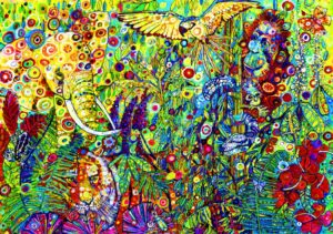 Пъзел Bluebird от 1500 части - Дъждовната гора, Сали Рич