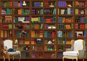 Пъзел Bluebird от 6000 части - Винтидж библиотека, Матю Мартин