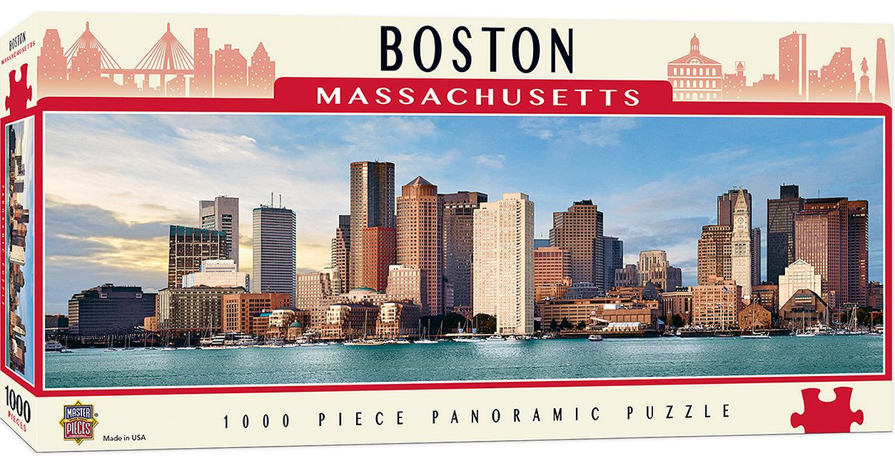Панорамен пъзел Master Pieces от 1000 части - Бостън, Масачузетс
