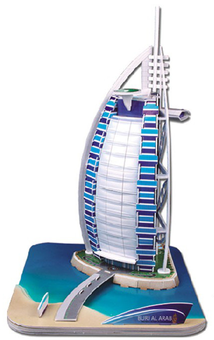 3D Пъзел Cubic Fun от 44 части - Burj Al-Arab