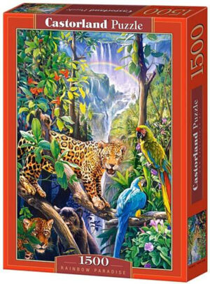 Пъзел Castorland от 1500 части - Рай под дъгата