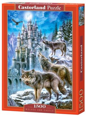 Пъзел Castorland от 1500 части - Нощни вълци