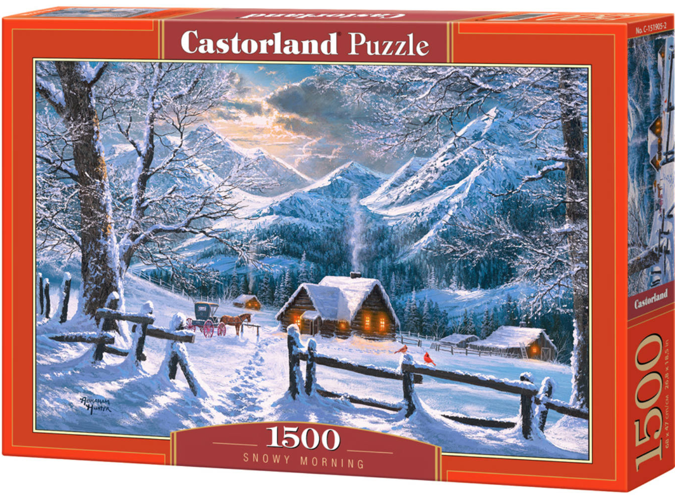 Пъзел Castorland от 1500 части - Снежно утро