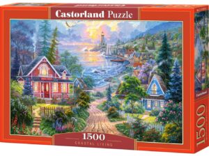 Пъзел Castorland от 1500 части - Крайбрежен живот