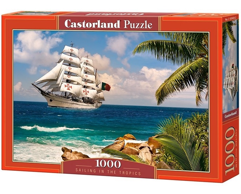 Пъзел Castorland от 1000 части - Тропическо пътешествие