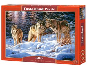 Пъзел Castorland от 500 части - Вълци в снега