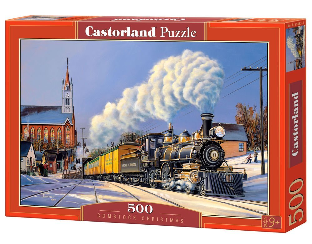 Пъзел Castorland от 500 части - Парен локомотив