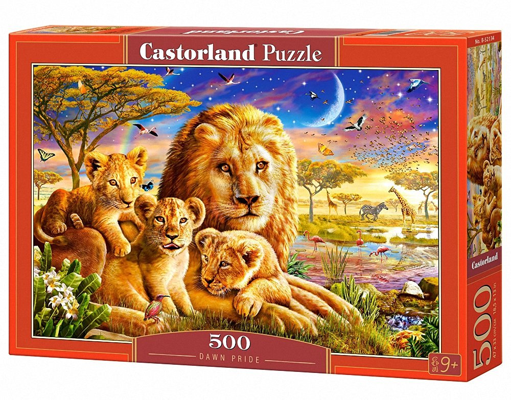 Пъзел Castorland от 500 части - Лъвове
