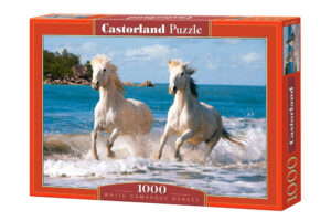 Пъзел Castorland от 1000 части - Бели коне
