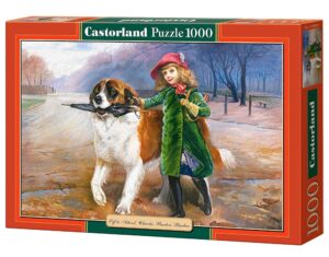 Пъзел Castorland от 1000 части - Момиче и куче