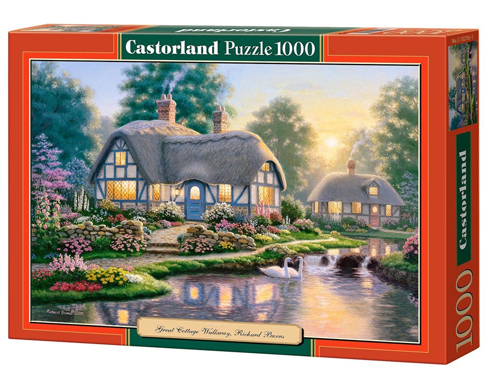 Пъзел Castorland от 1000 части - Вила до езерото