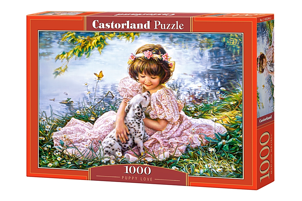Пъзел Castorland от 1000 части - Дете и кученце